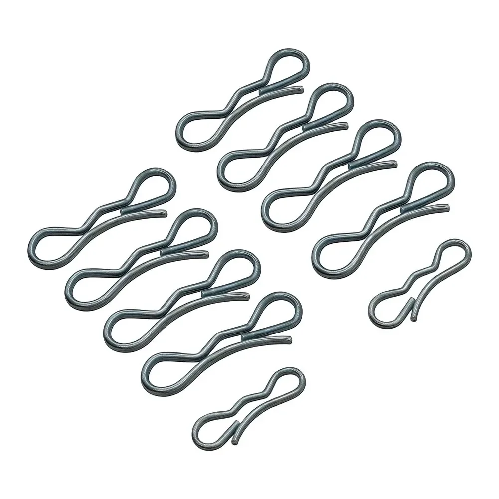 High Performance Mower Clips Lawn Mower Clip Lawn Mower Locking Pins 7 16 Inch Deck Clip Set Robust Metal Construction