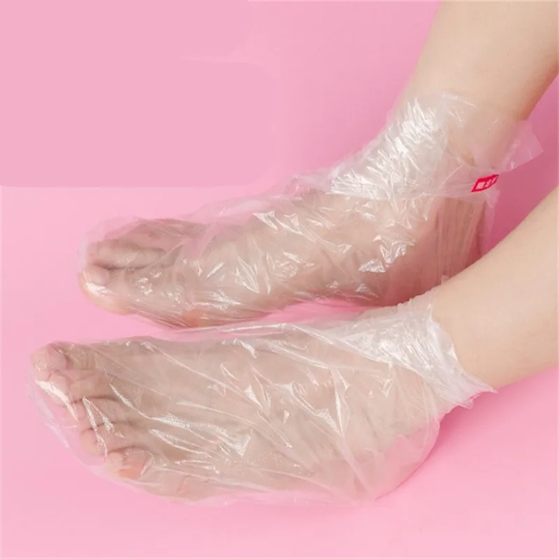 100/200/500PCS Clear Feet Care Disposable Foot Bags SPA Covers PE Plastic Foot Film Prevent Infection Chapped Pedicure Tools