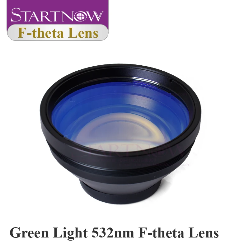 Startnow F-theta Scan Lens 532nm Green Light Laser Marking Machine Galvo System M85 Thread Scan Field 70x70mm Optical Scan Lens