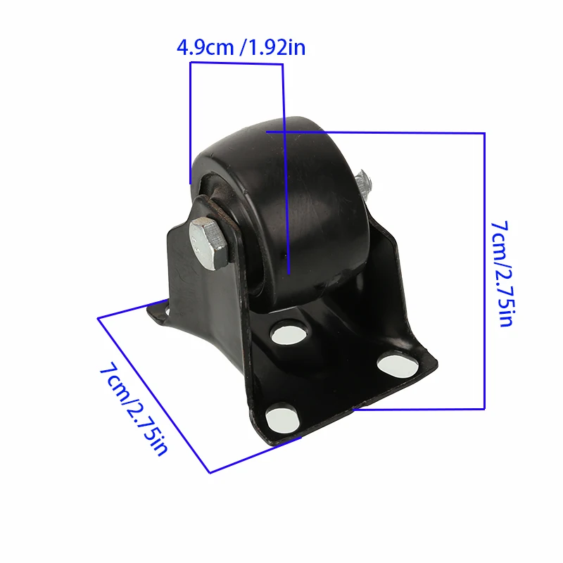 عجلات صامتة صلبة صغيرة مناسبة لعجلات الأثاث الصغيرة مقاس 2 بوصة: عجلات دوارة مطاطية ناعمة منخفضة المستوى