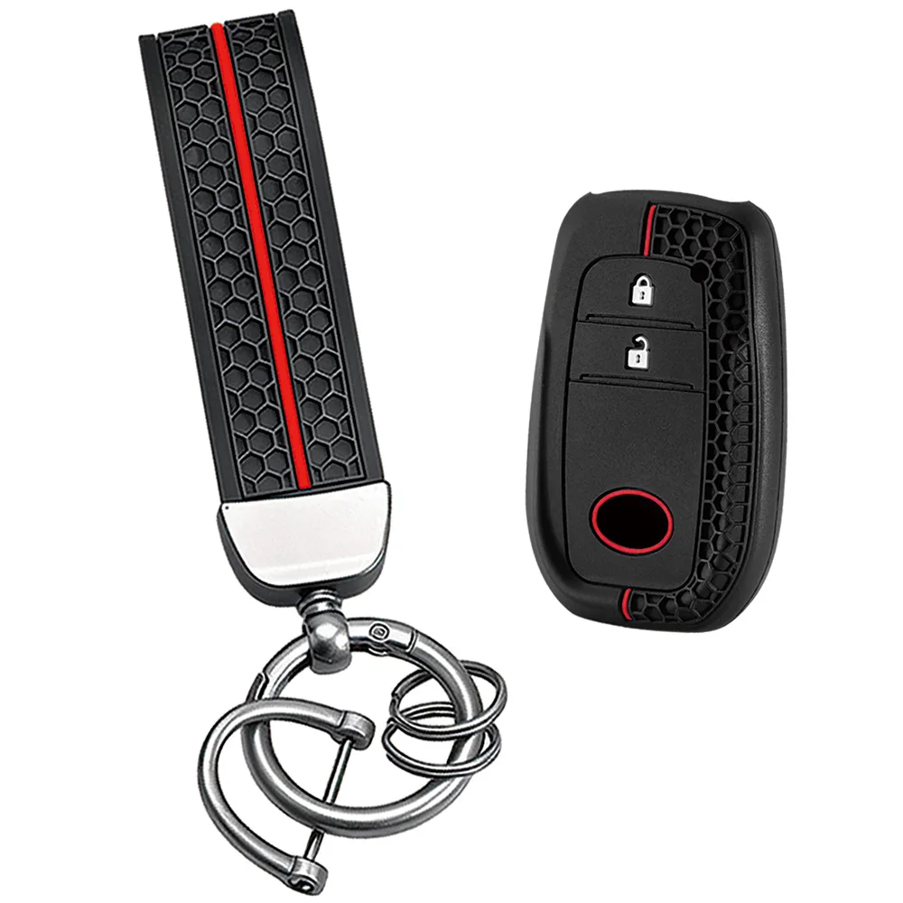 Car Key Cover For Toyota Hilux 2024 Yaris Corolla 2023 Rav4 2021 CHR Revo Auris Innova Highlander Venza Fortune Key Holder
