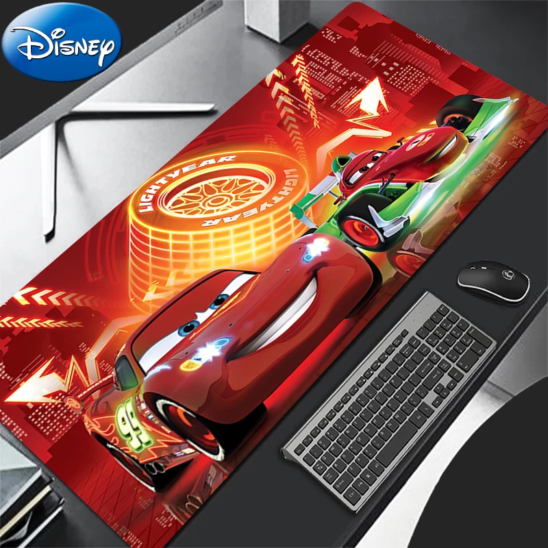 마우스 패드 노트북 게임 액세서리 키보드 패드 디즈니 레드 카즈 애니메이션 마우스패드 PC 라이트닝 맥퀸 귀여운 확장형 데스크 매트