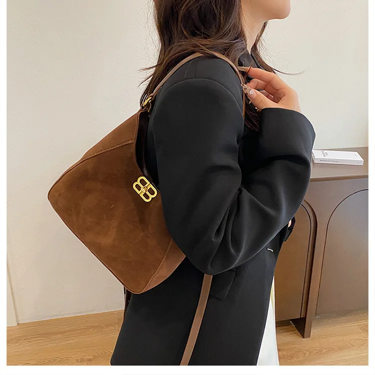 ‌ Borsa a tracolla in pelle scamosciata da donna alla moda 2025 - Borsa tote con stampa leopardata per lo shopping e le gite, leggera con tracolla regolabile ‌