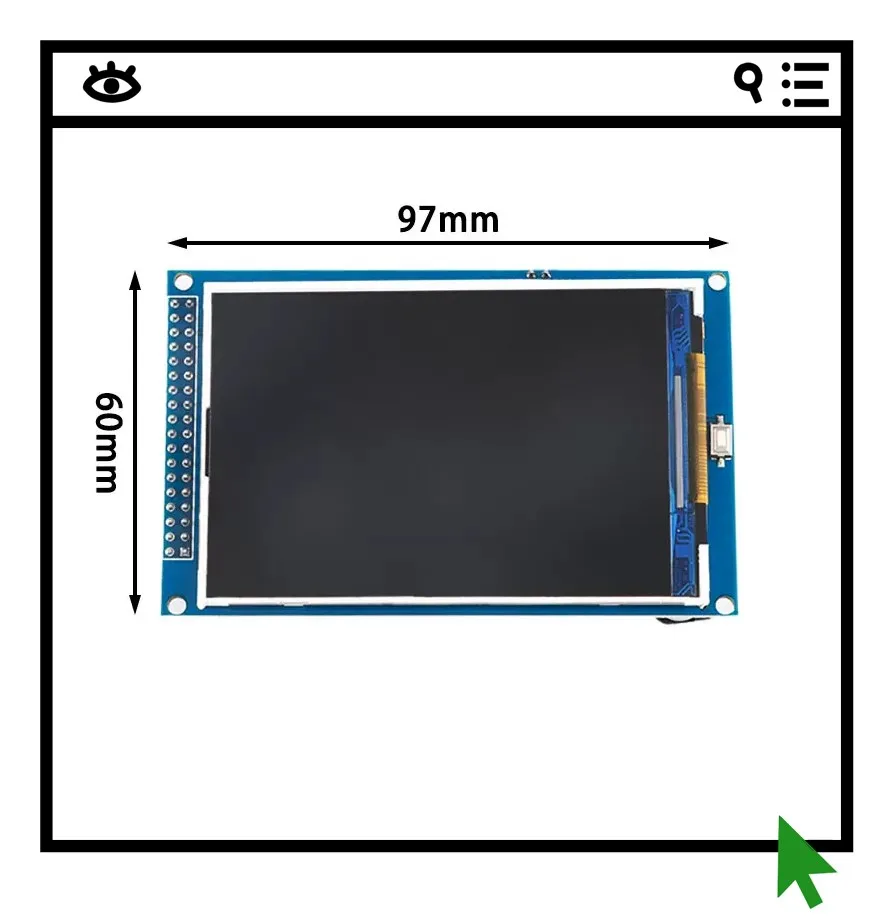 

3.5-inch TFT LCD high-definition display module compatible with Mega2560 resolution 480 * 320