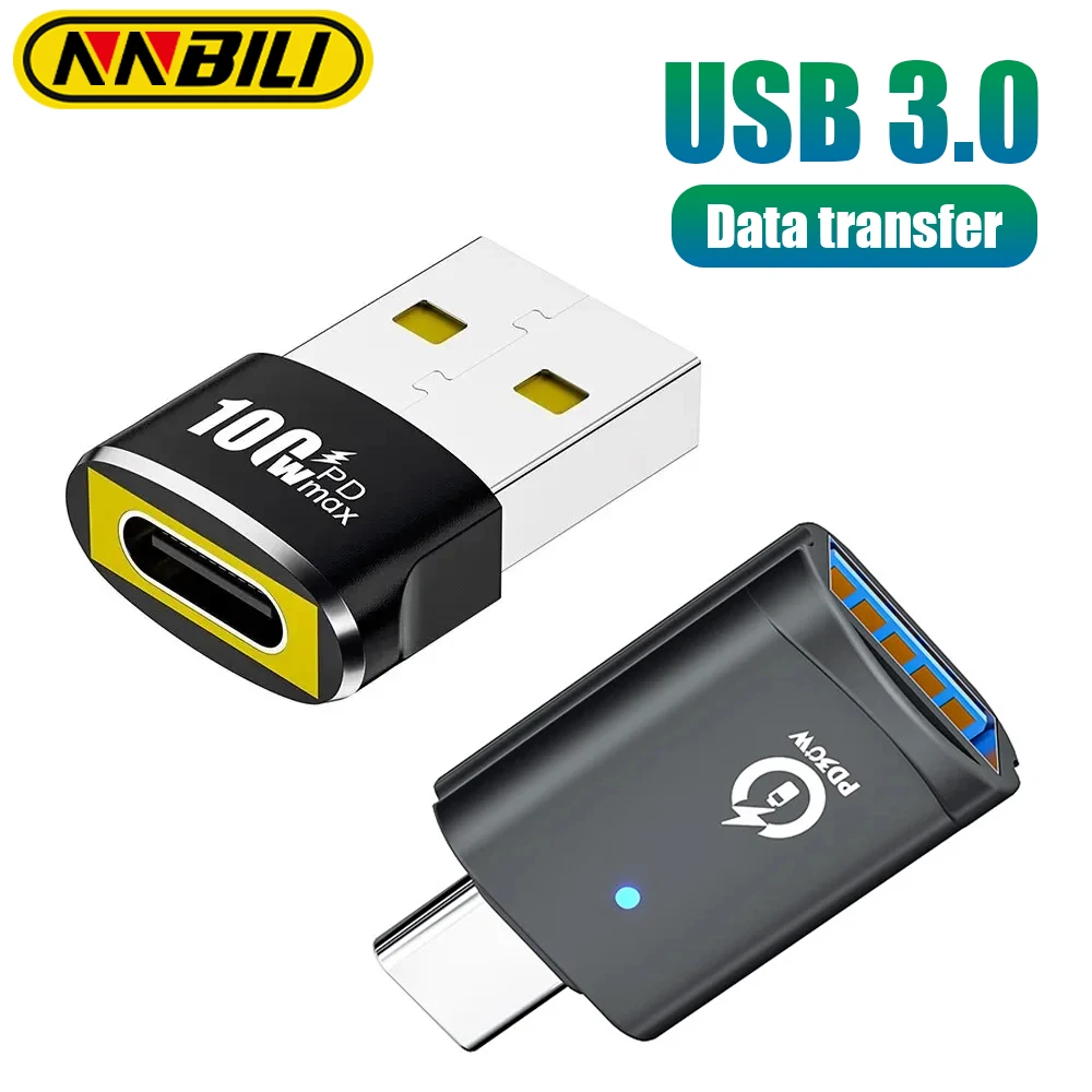 

Адаптер USB 3,0-Type C (папа)-USB (мама)