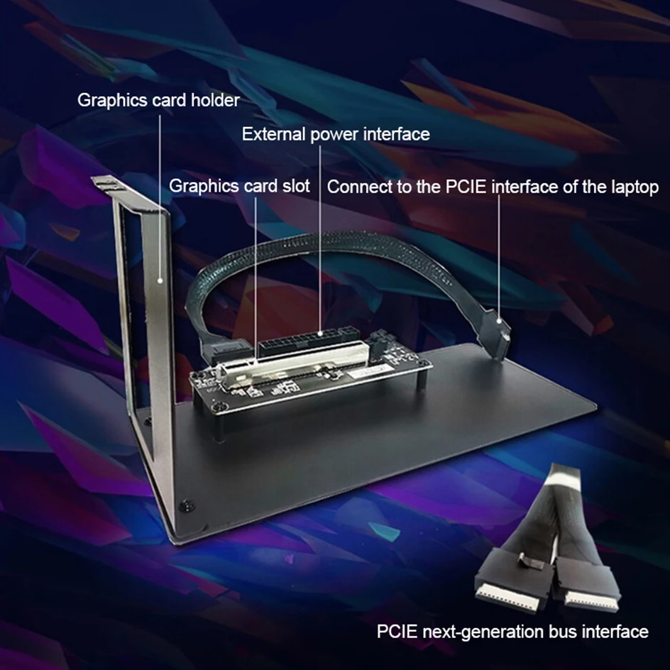 New GPU Video Card Dock Laptop to External Graphic Card Docking Station for Dual Screen Notebook Computer