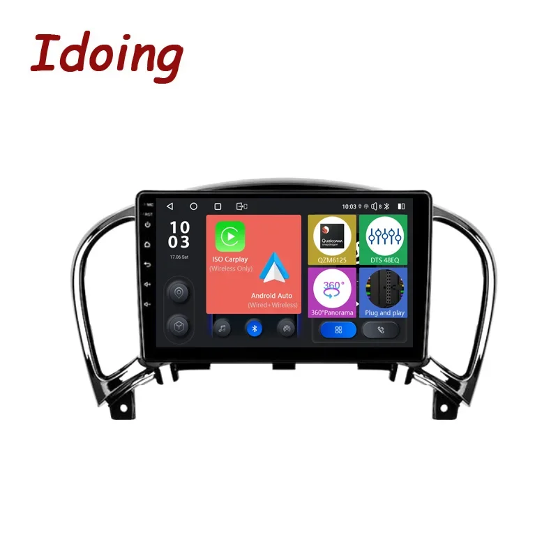 

Idoing 9"Car Stereo Head Unit 2K For Nissan Juke 2010-2014 Androidauto Radio Multimedia Video Player GPS Navigation Audio No2din