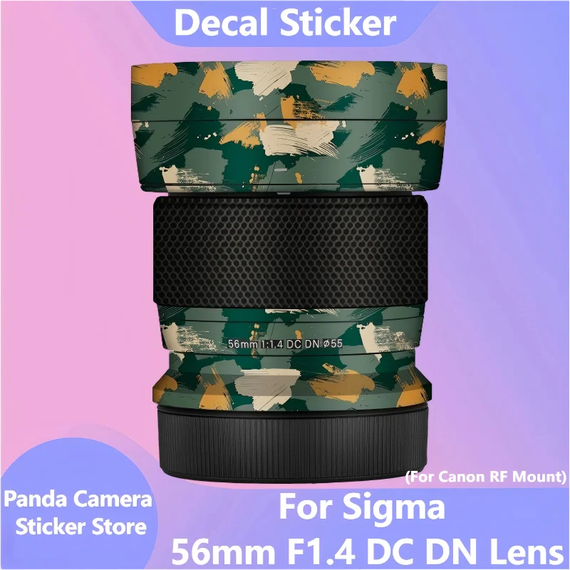 

Для Sigma 56 мм F1.4 DC DN наклейка виниловая пленка для объектива камеры защитная наклейка для корпуса Canon RF Mount 56 1.4 F/1.4