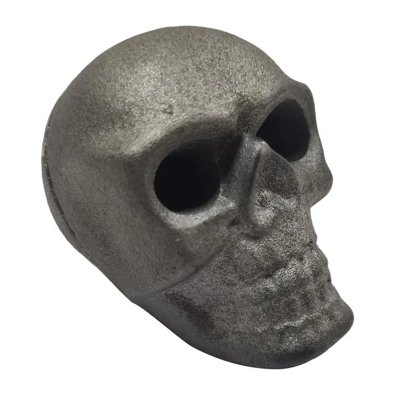 Fire Skull Reusable Fireproof Skull Home Decor Spooky Unique Eerie Charm Halloween Skull For Bonfire Campfire Fireplace Barbecue