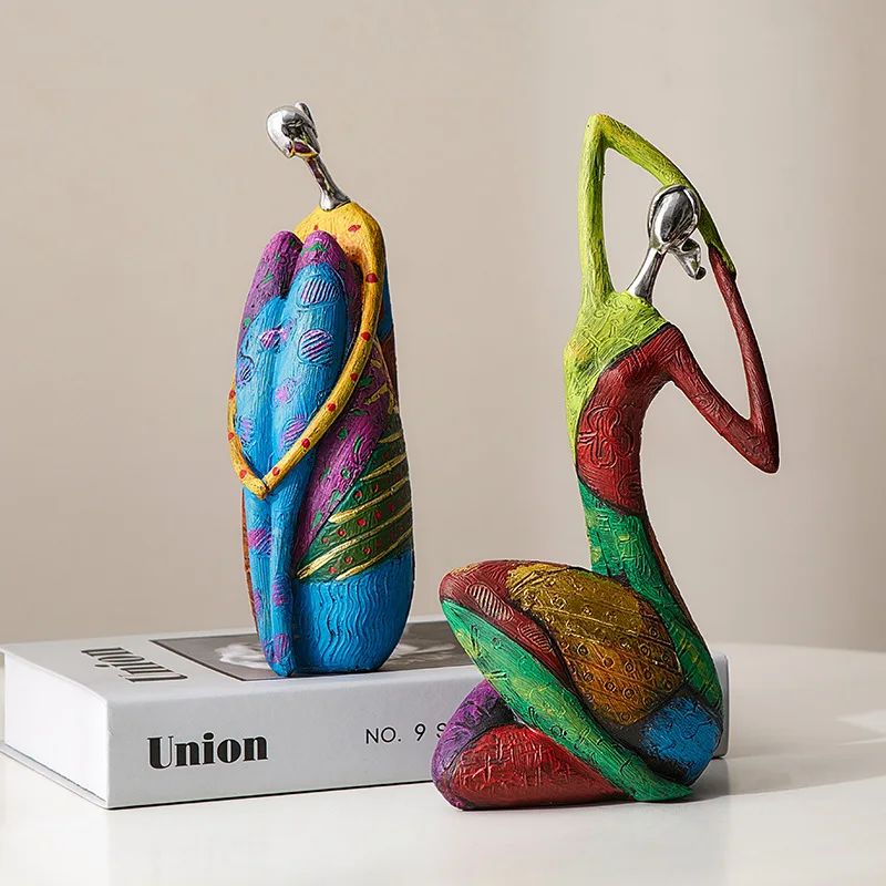 Creative Abstract Figure Decorations for Home Living Room TV Cabinet Tabletop Decorations Light Luxury Office Art Decorations