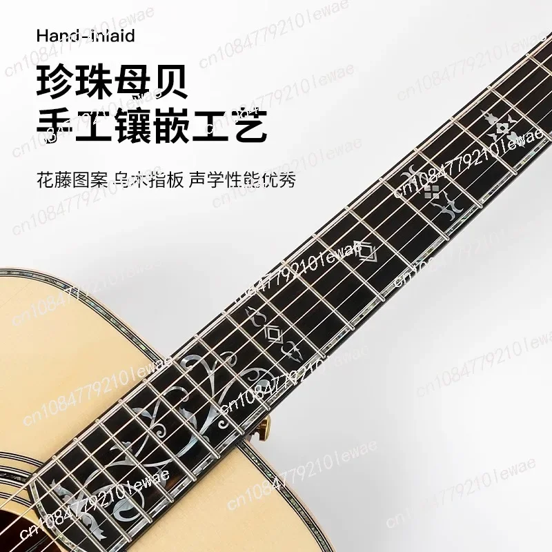 Bullfighter full single D9 cocoa pineapple guitar professional high-end European spruce full single guitar