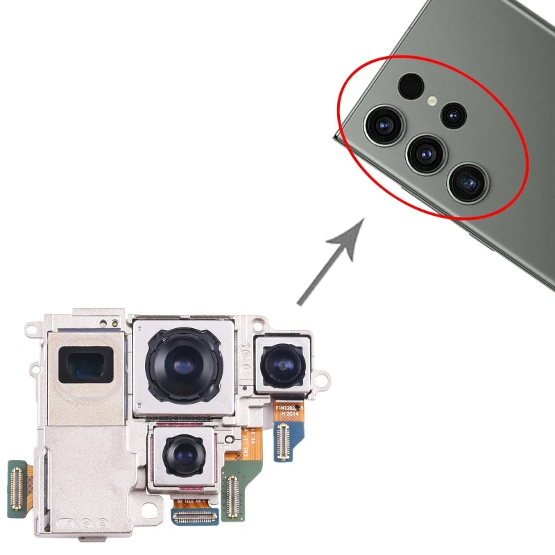 Rear Cameras For Samsung Galaxy S23 Ultra SM-S918B Telephoto + Periscope + Wide + Main Back Camera Replacement Part