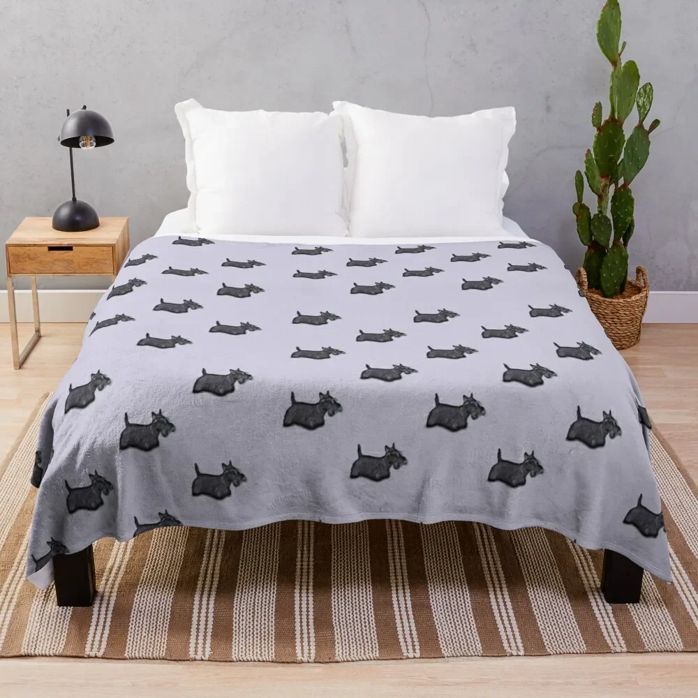 

Scottie Dog Throw Blanket Heavy For Decorative Sofa anime Luxury Throw Blankets