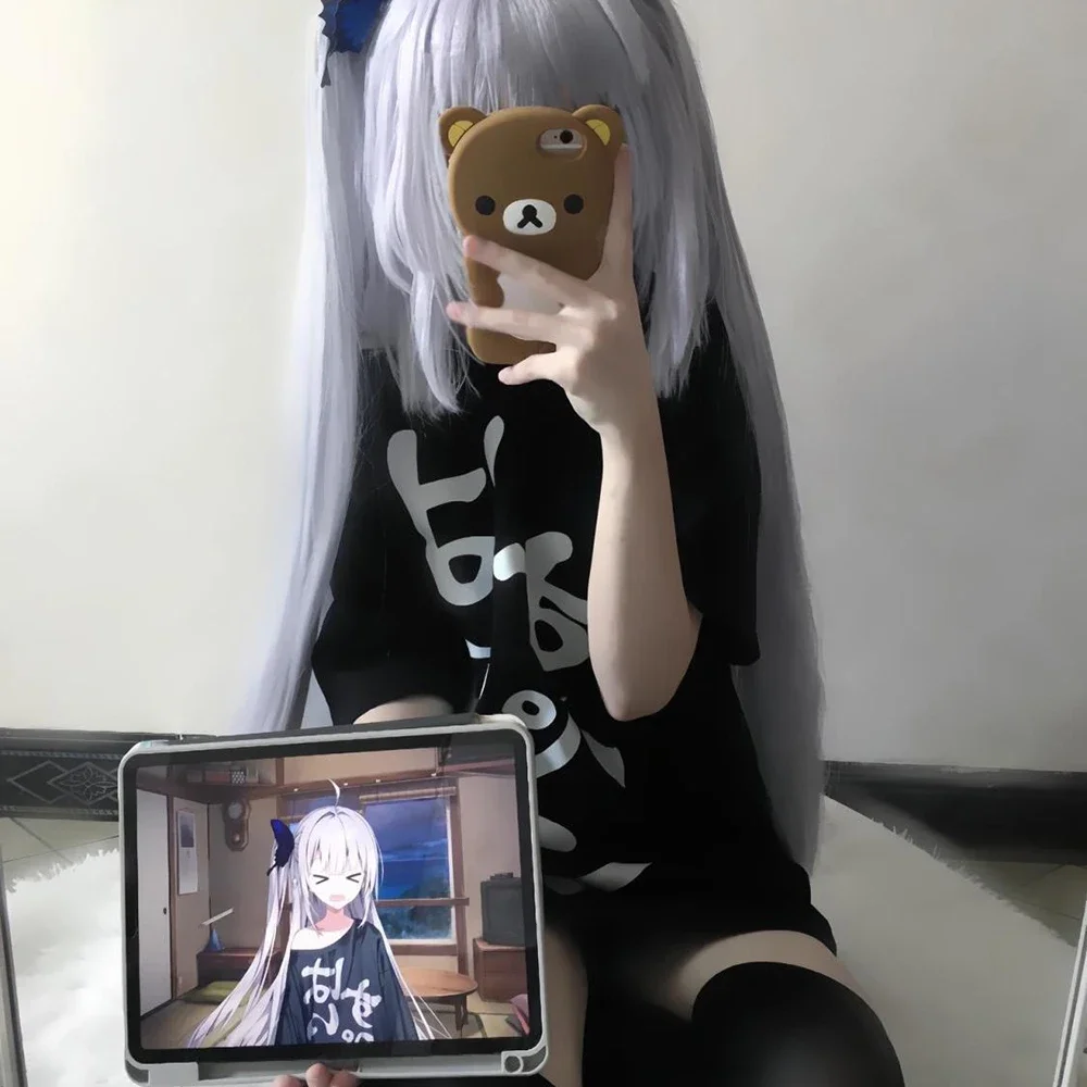 Camiseta de Anime GINKA Shinomiya Ginka, disfraz para mujer, pantalón corto informal bonito para uso diario, camiseta para niña, ropa, Top, uniforme de verano