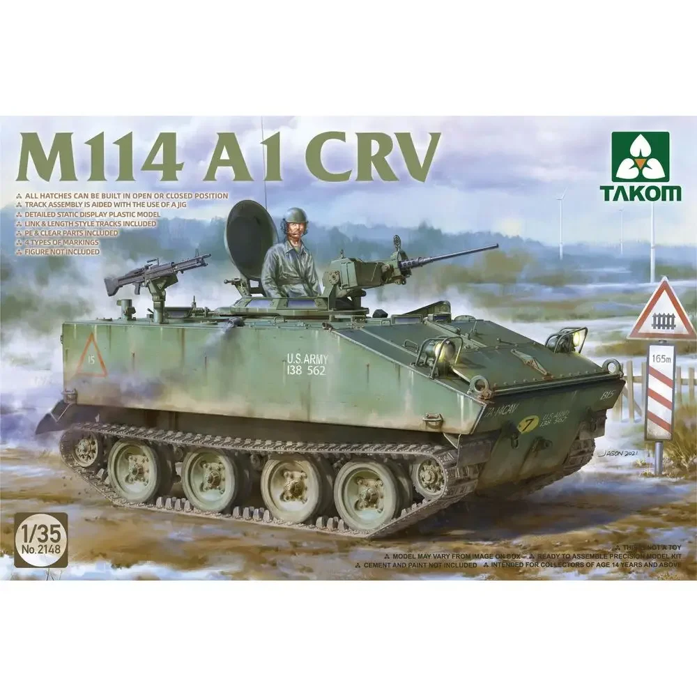 TAKOM 2148 1/35 U.S M114A1 CRV - Kit de modelo em escala