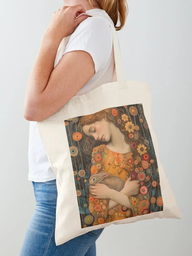 Spring Hare Tote Bag Women bags tote bag woman Woman shopper bag custom bags