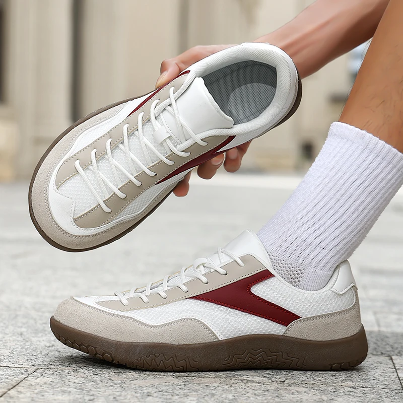 

Wide Toe Box Outdoor Casual Shoes Men Anti-slip Lightweight Sport Shoes Men Wear-resistant Breathable Lace-up Running Shoes Men