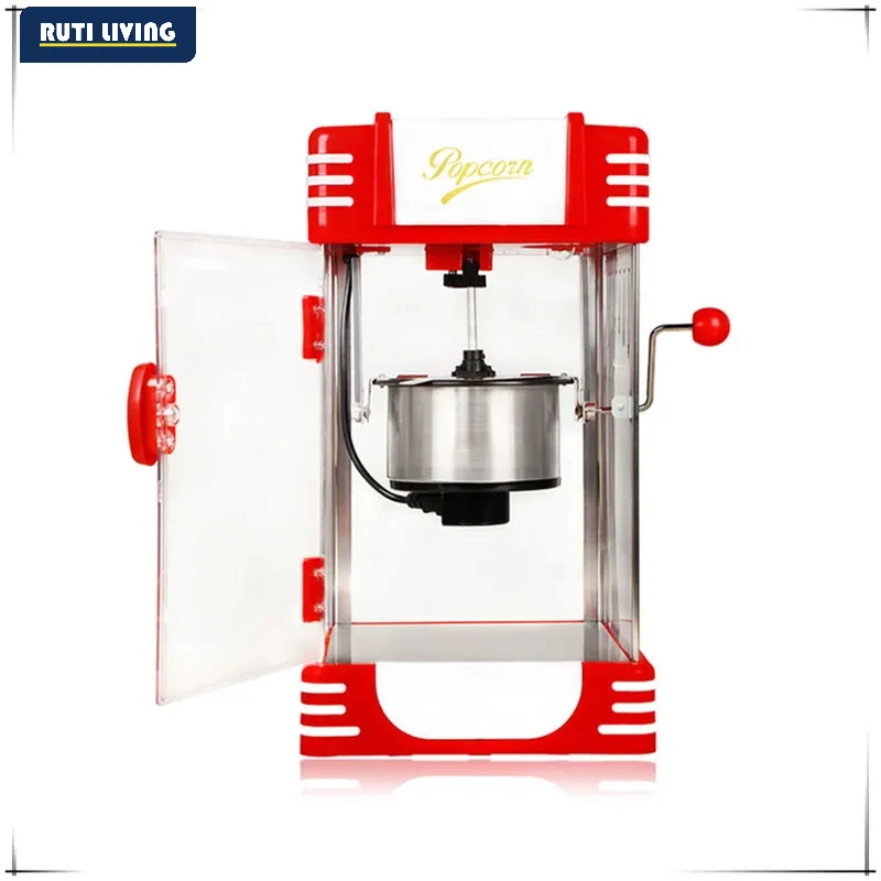 RUTI For Party Electric Oil Popped Commercial Popcorn Maker Popcorn Machine Household Corn Machine DIY