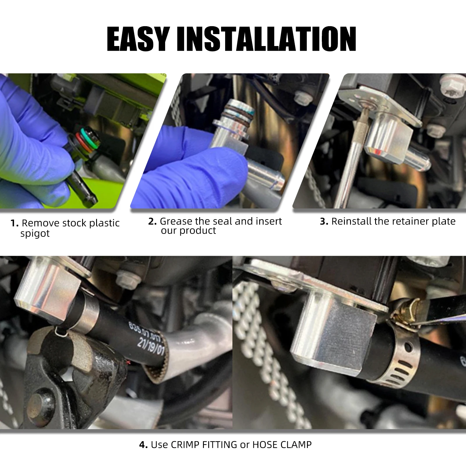 For KTM 790 890 Adventure/R 2019-2024 Fuel Spigot Oil Tank Connector 690 Enduro R SMC R Duke R Husqvarna Norden 901 Enduro 701