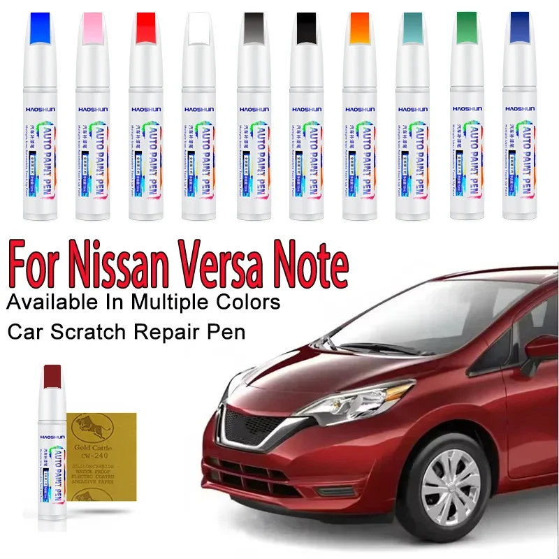 For Nissan Versa Note 2013-2025 E12  Paint Repair Pen Touch Up Scratch Remover DIY Auto Accessories Black White Gray Blue Red
