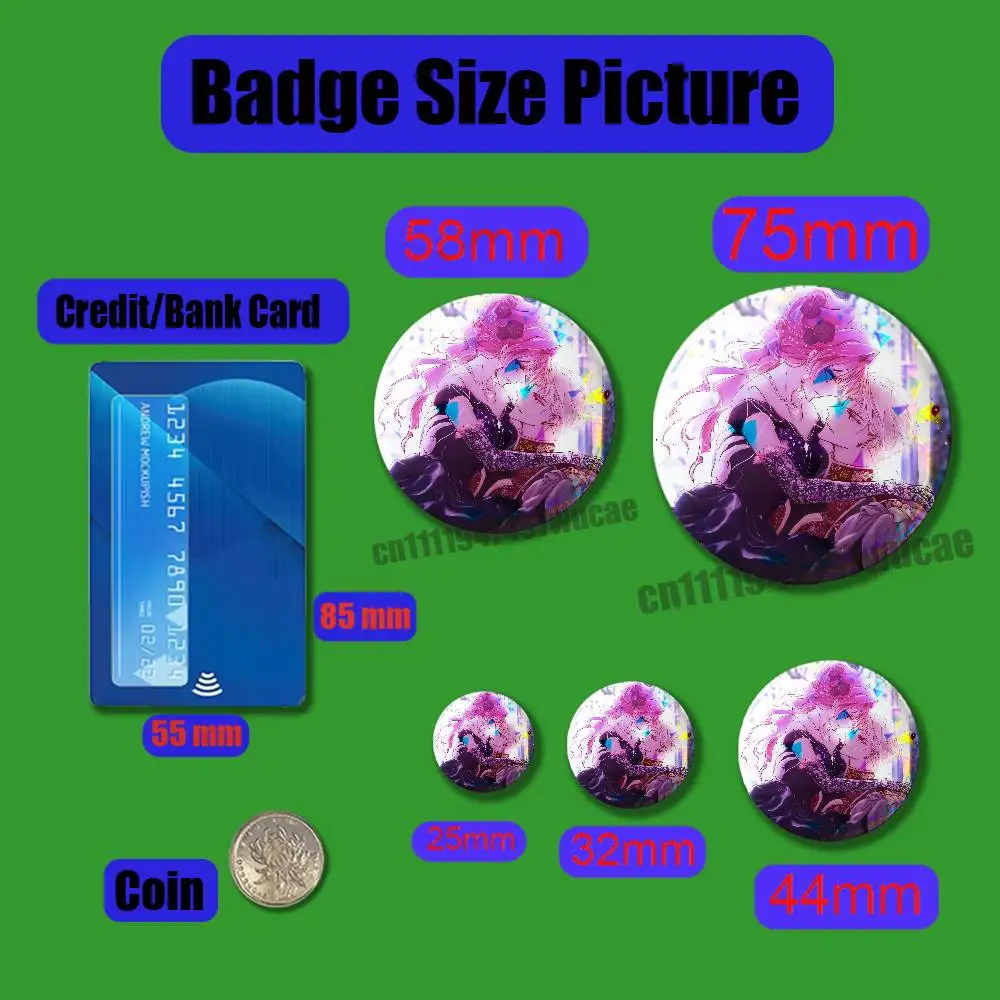 For V-Villains Are D-Destined to Die Pin Case Custom Badge Emblem Insignia Round Backpack Laser Cover 58mm