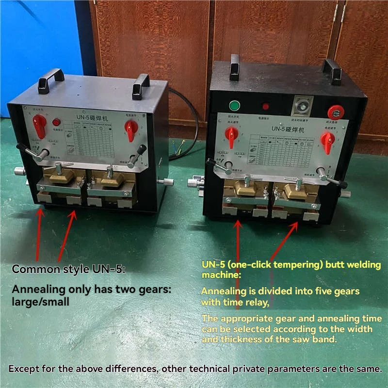 10-40mm Saw Blade Welding Machine Steel Band Butt Welding Machine for Metal Woodworking Band Saw Blade Belt Butt Welder UN-5 6KW