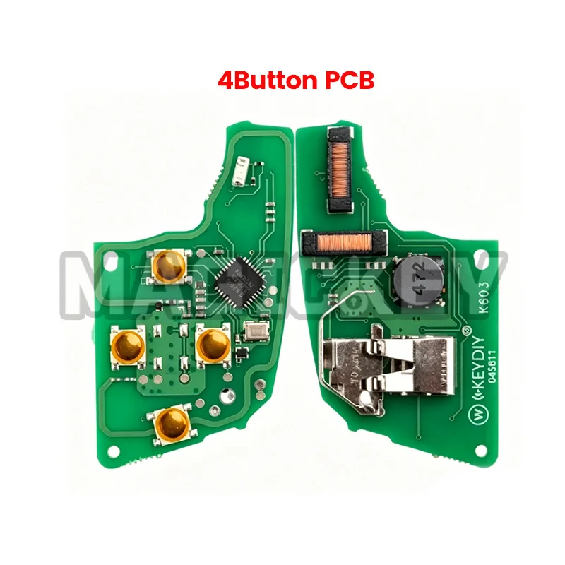 KEYDIY KD DZ-ZB15-3 DZ-ZB15-4 Smart Key Board with 3/4 Buttons Key Shell for Volkswagen 5C MQB49 Type