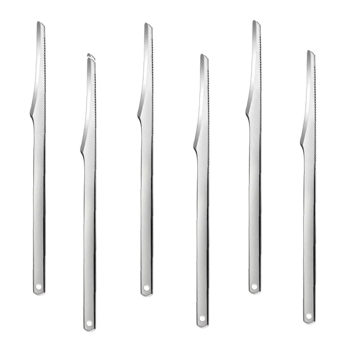 1/2/3/6 قطعة مجموعات أدوات سكين الباديكير ، المهنية الفولاذ المقاوم للصدأ القدم الغسيل مزيل الجلد الميت ، 6 قطعة سكين مكشطة القدم2027 #5