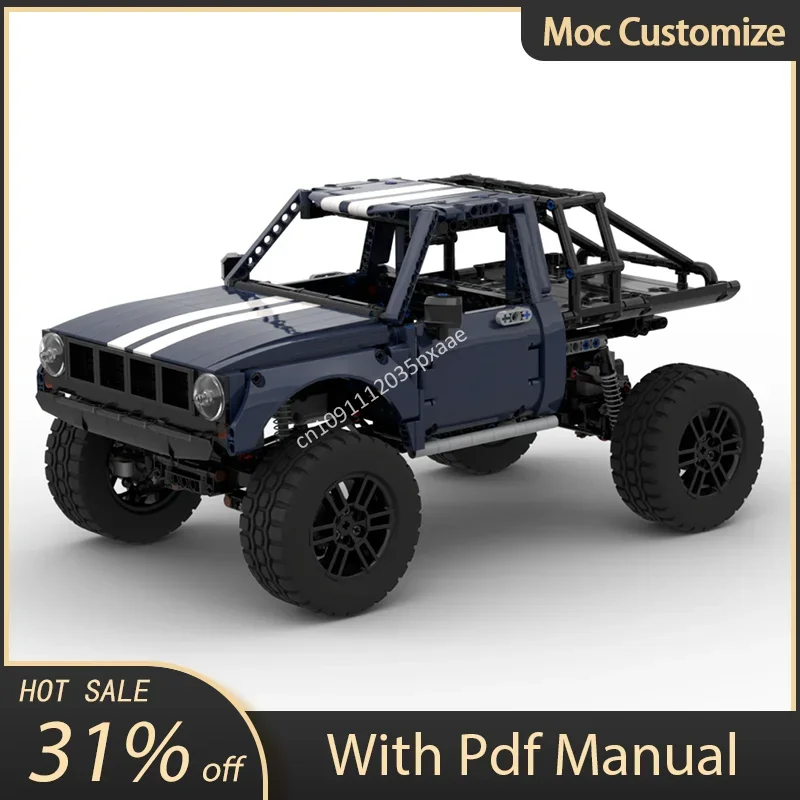 

Moc 1228 шт. технические Toyotas Hilux Truggy RC модель внедорожника, набор строительных блоков, сборочные кирпичи, игрушки, детские образовательные подарки