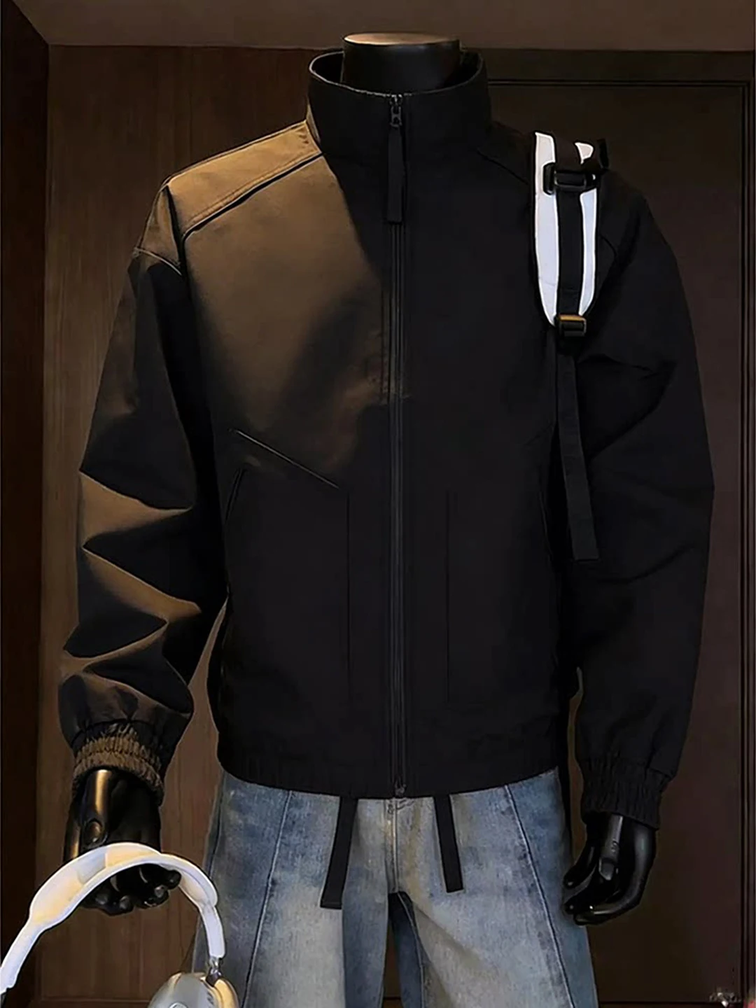 

Мужская демисезонная куртка Bla Deconstructed с воротником-стойкой, укороченная, свободного кроя, для активного отдыха, устойчивая к износу, с защитой от влаги