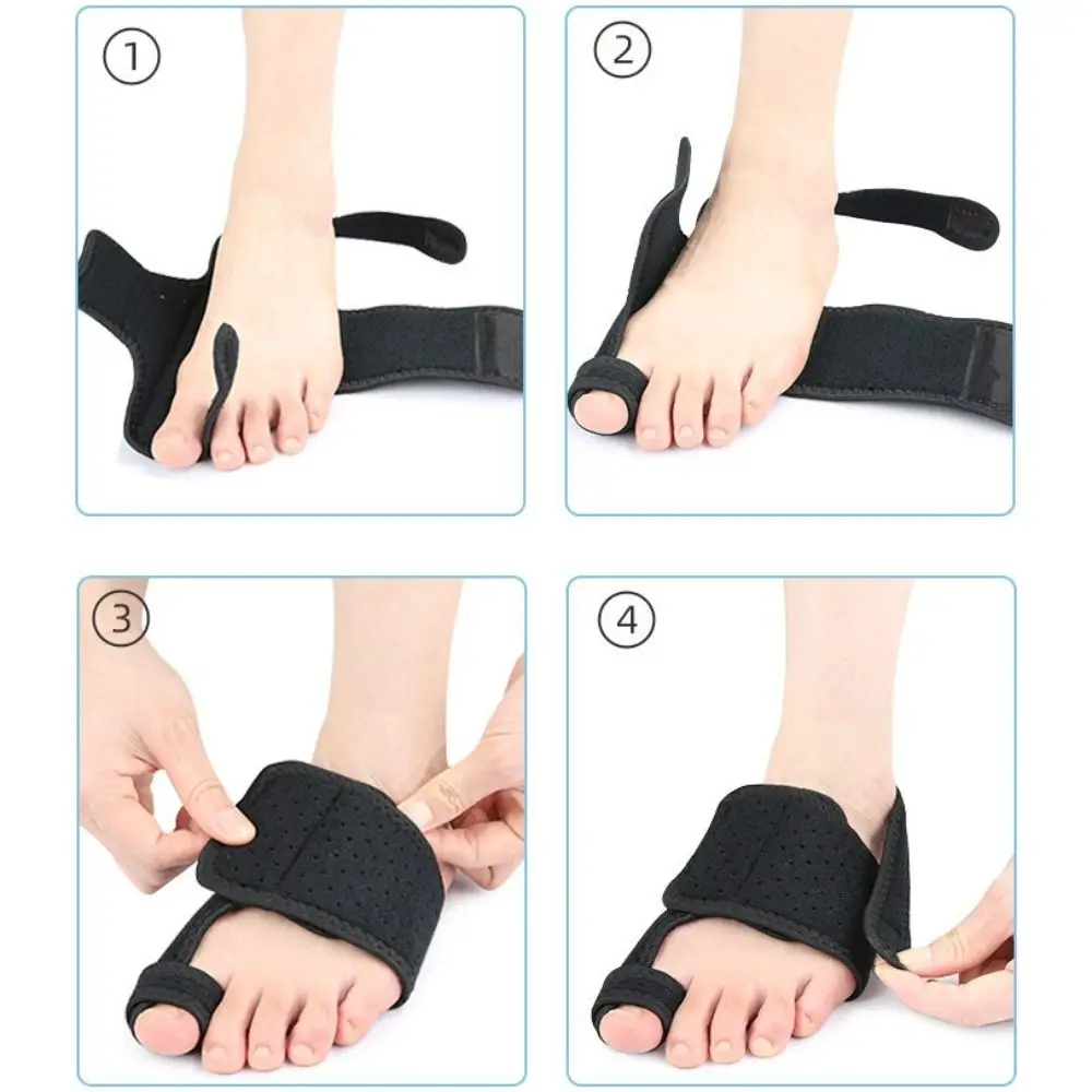 อุปกรณ์แก้ไขนิ้วหัวแม่เท้าเอียงแบบปรับได้ 1 คู่ ที่รัดนิ้วหัวแม่เท้า ช่วยพยุงข้อต่อ แก้ไขนิ้วหัวแม่เท้าโก่ง นิ้วหัวแม่เท้าเอียง นิ้วหัวแม่เท้าเคลื่อน นิ้วหัวแม่เท้าหัก