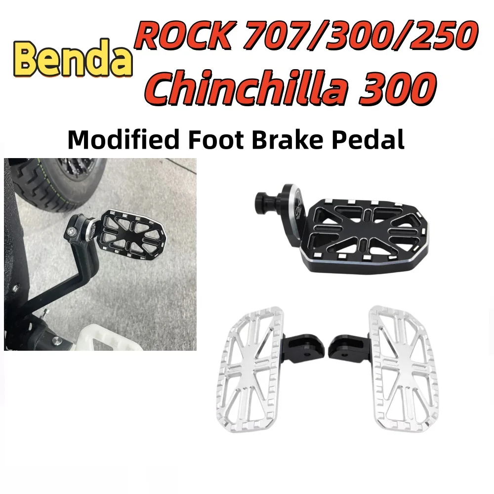 Support d'agrandissement de frein à pied adapté à la modification Benda Greystone ROCK 707 300 250 Chinchilla300 ; accessoire de pédale de frein à pied