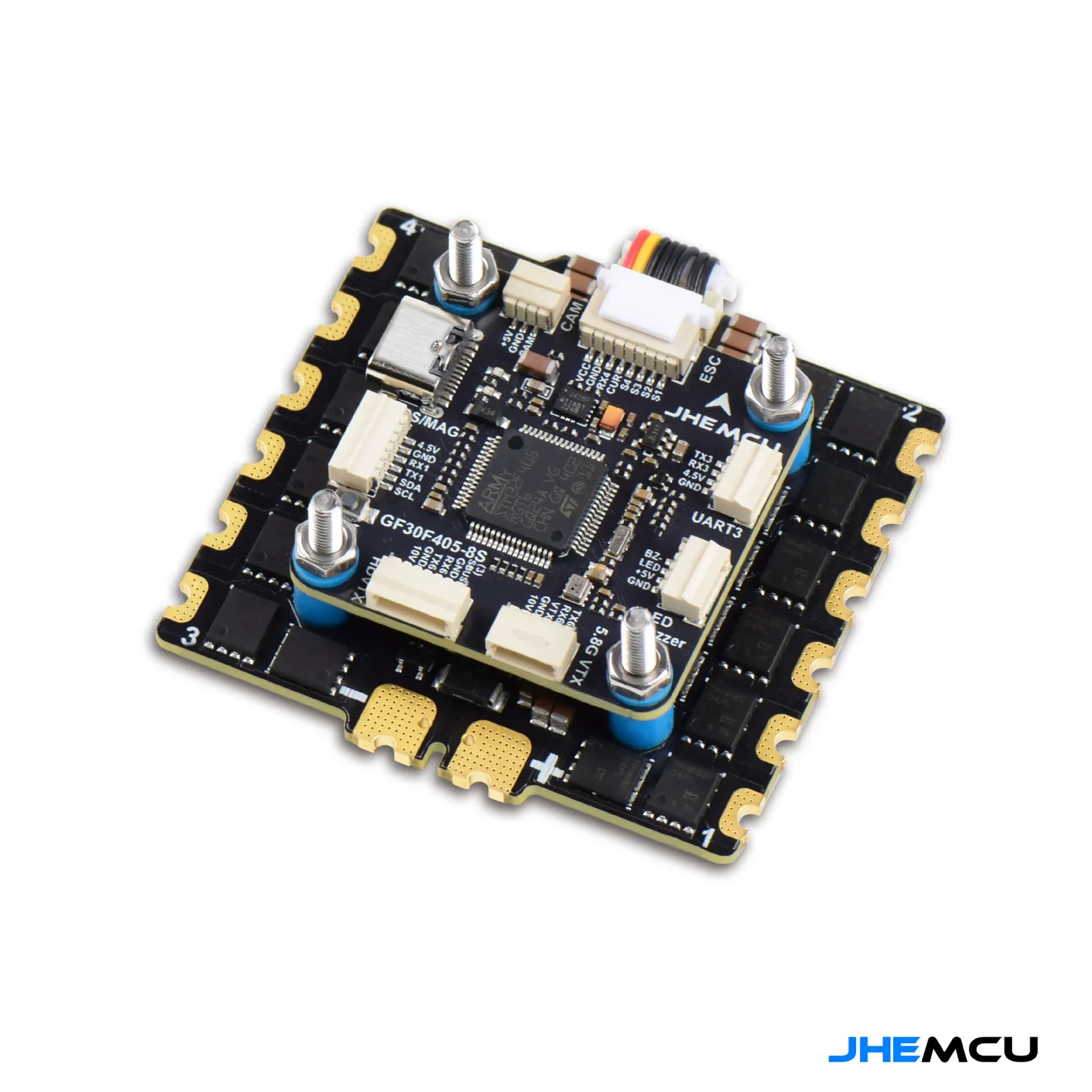 

JHEMCU F405 8S flight control 90A 110A four-in-one ESC drone flying tower fpv crossing machine