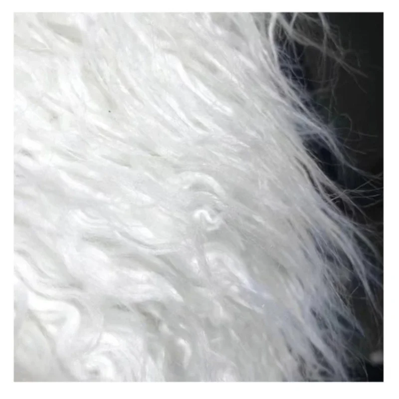 Long Plush Fabric Imitation Goat Wool Thickened Coat Fur Coat Design Fashion Cloth for Diy Apparel Sewing Material