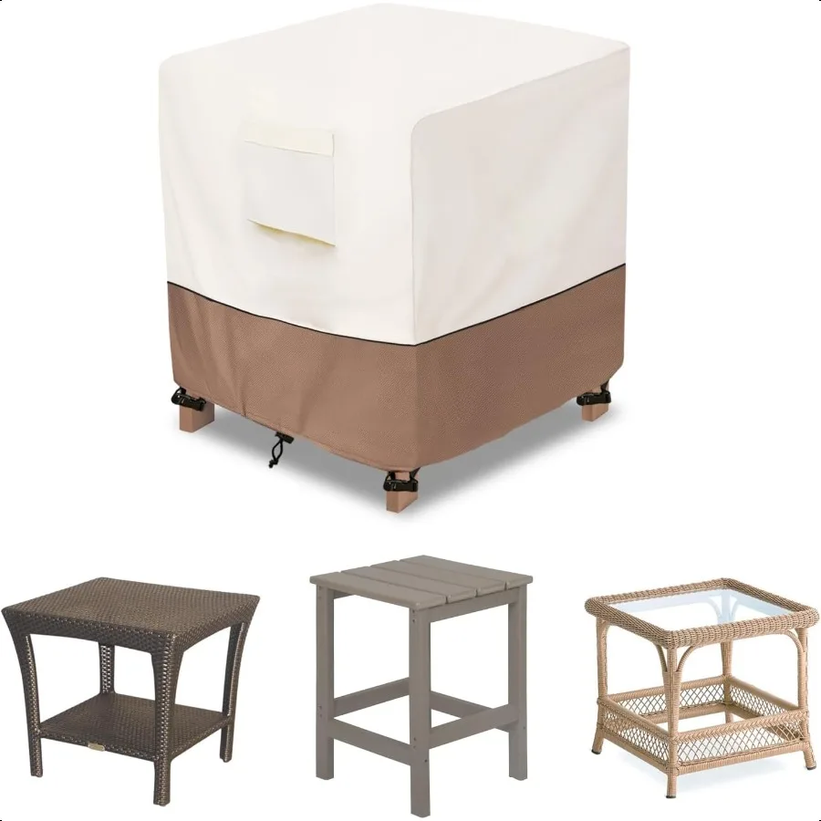 

Patio Wicker Side Table CoverWaterproof Square Patio Small Side Table Cover Suitable for 3Piece Outdoor Wicker Patio Bistro Set