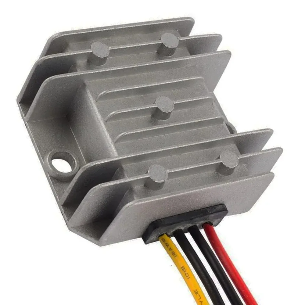 DC/DC 12V 24V Step Down to 5V 5A Converter Regulator Power Supply Module Buck Transformer for Golf Cart Forklifts Car Vehicle