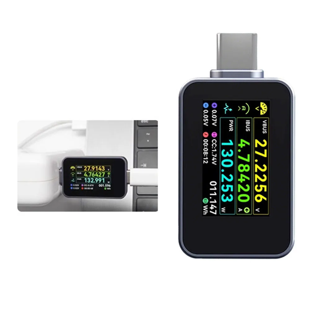 

Цифровой измеритель мощности C240 поддерживает 240 Вт PD3.1 QC5.0 USB-C детектор неисправностей мощности для мобильных телефонов, телефонов и ноутбуков, ремонт материнской платы