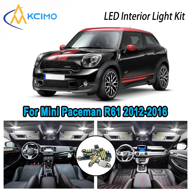 

Premium Bright LED Interior Light Kit for Mini Paceman R61 2012-2016 2013 2014 2015 Dome Map Trunk Car Lamps with Canbus No Erro