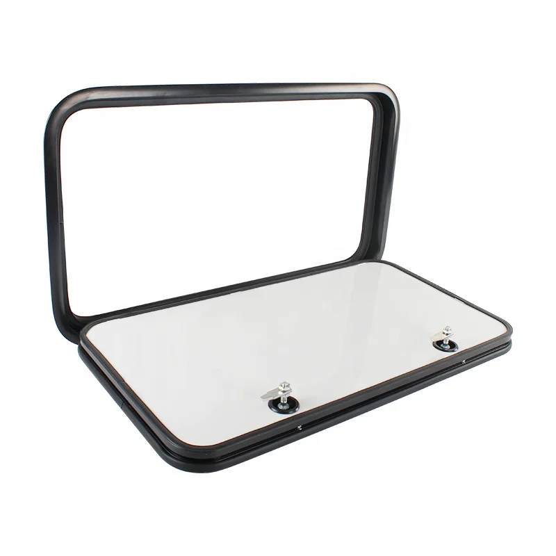 Motorhome Parts RV Luggage Door 347*295mm Aluminum Alloy Caravan Baggage Door Heavy Duty Storage Door with Lock,Custom Sizes