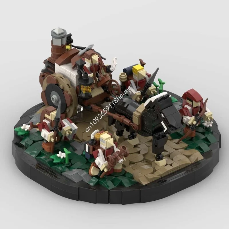 1123 個 MOC ザ・ウェイミリタリーショーキャッスルモデルビルディングブロック建設おもちゃ DIY アイデアレンガ子供クリスマスギフト誕生日