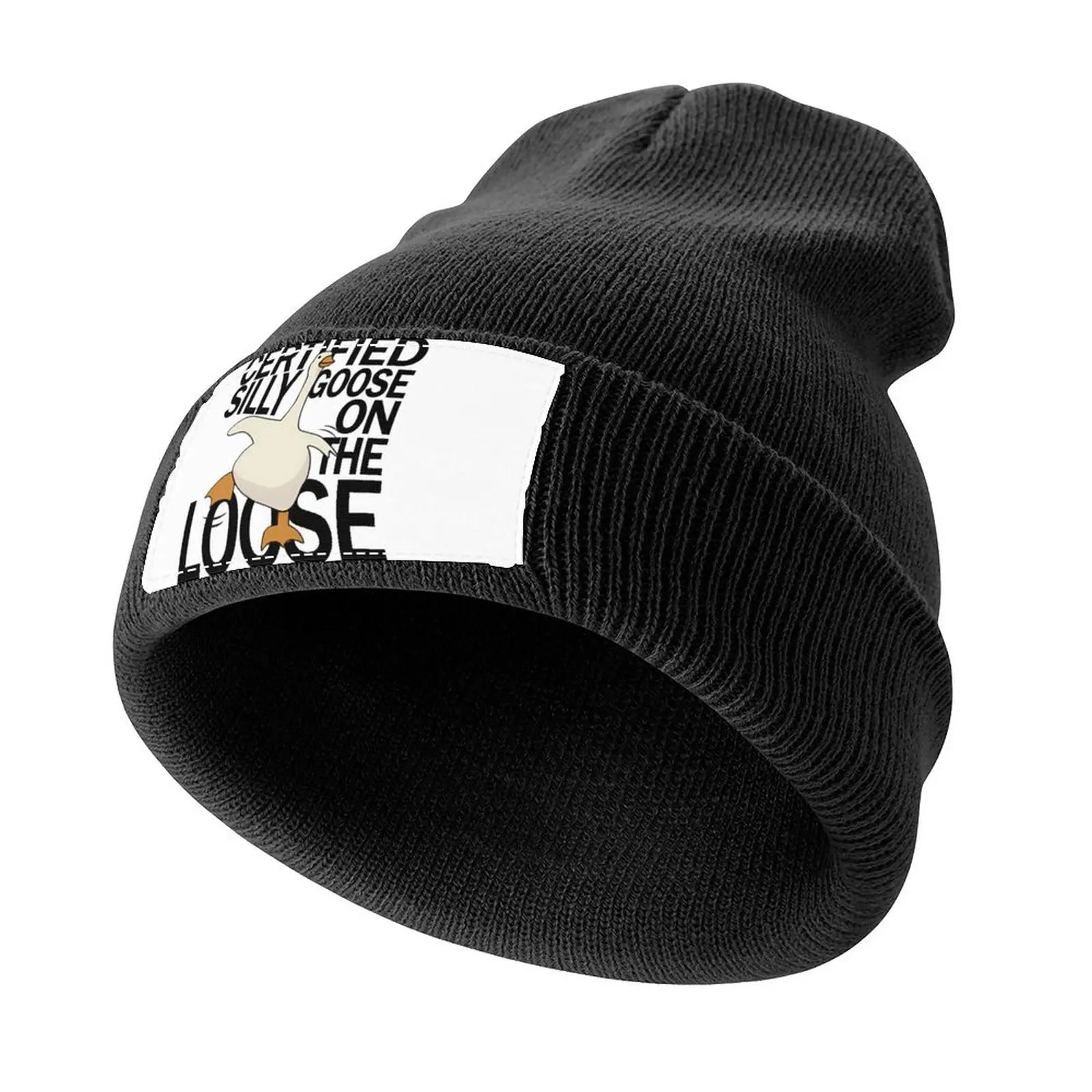 

Certified Silly Goose on the Loose Funny Meme Knitted Cap Visor Hat Man For The Sun summer hat Sun Hats For Women Men's