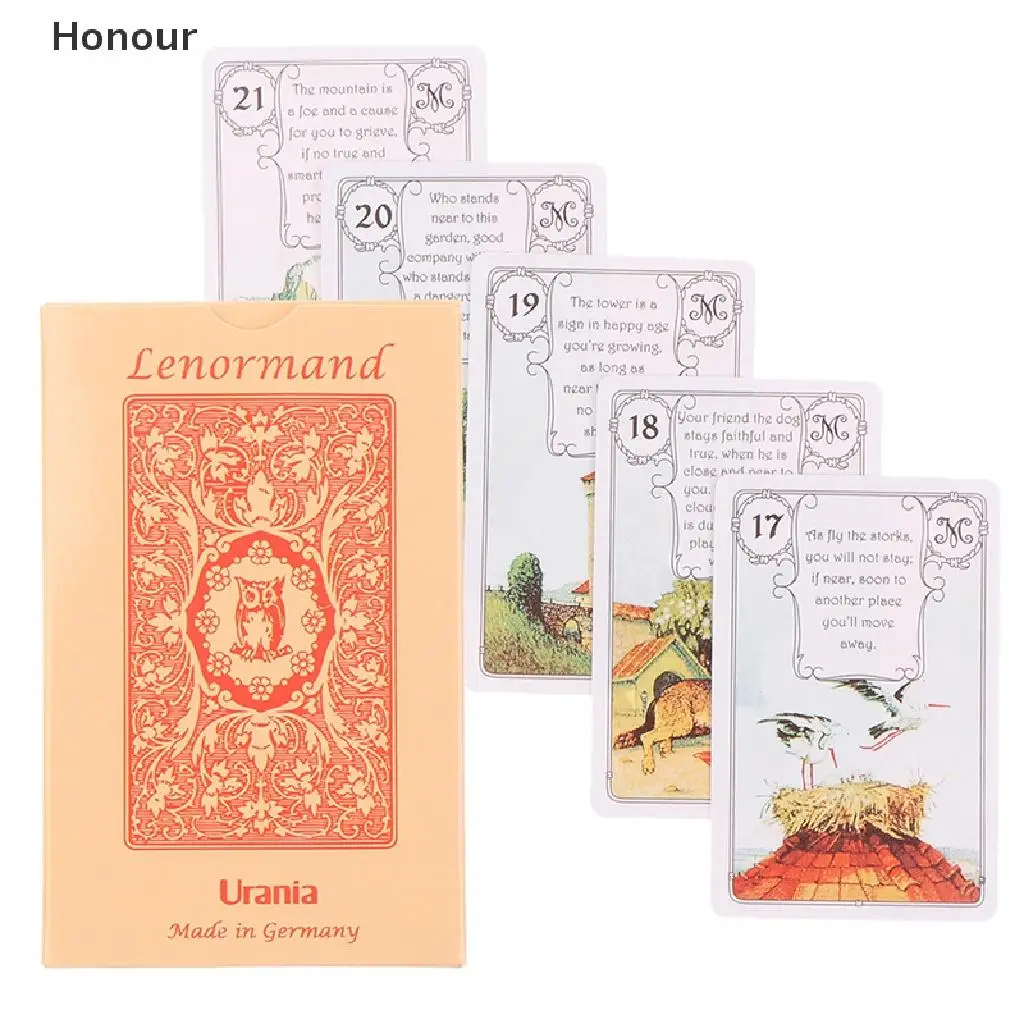 

Lenormand Urania Oracle Cards Tarot Prophecy Divination Deck Party Board Game