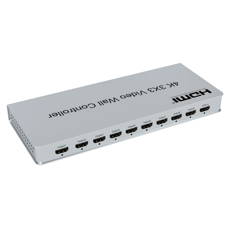 4K HDMI Video Wall Controller 3x3 HDMI Output and 1 Input for 9 TV Splicing Display