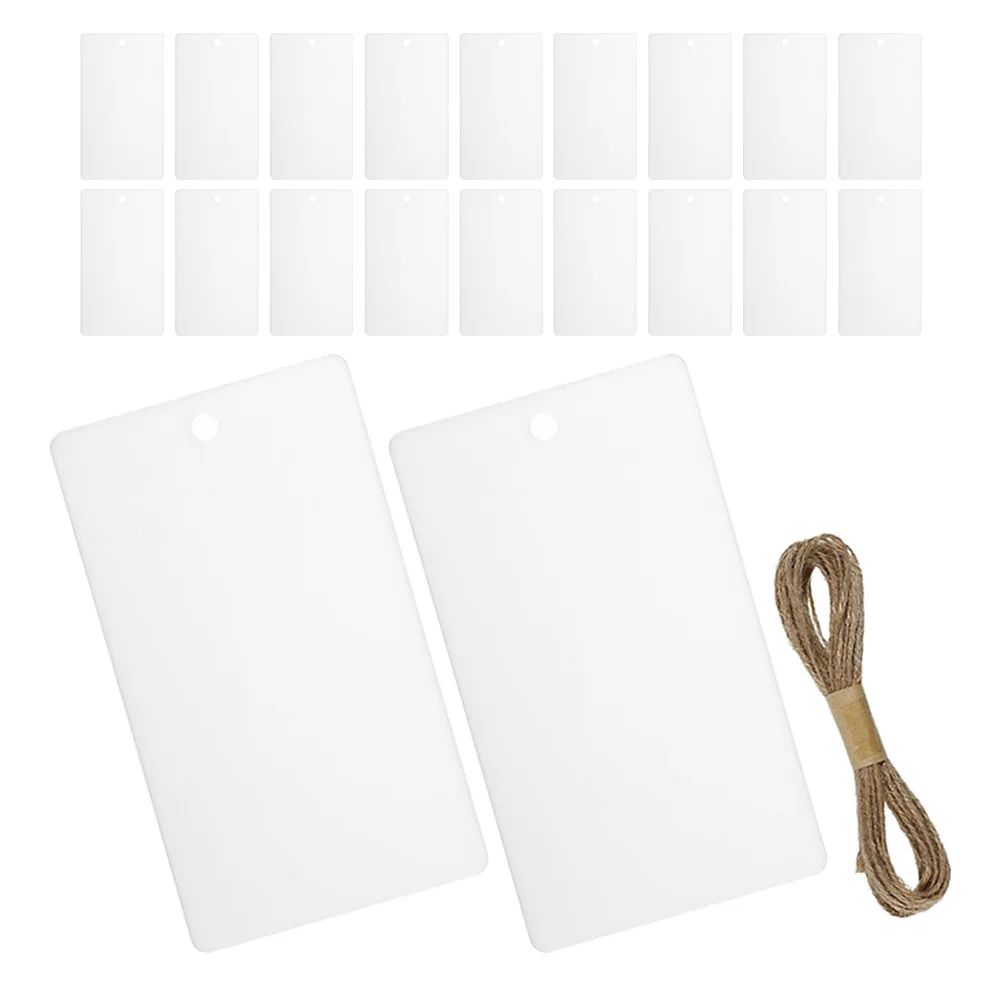 

32pcs Label Organizer Box Hanging Storage For Kitchen Closet Office Blank White Shipping Tags Printable Inventory Tags