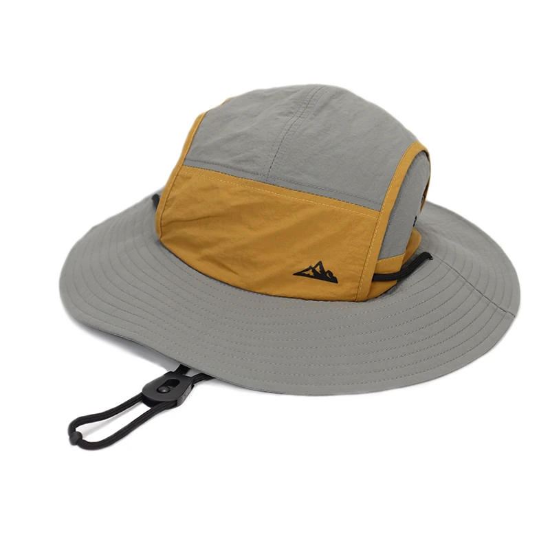 Summer Big brim sun hats wish Windproof rope Men women beach fishing sunshade hat