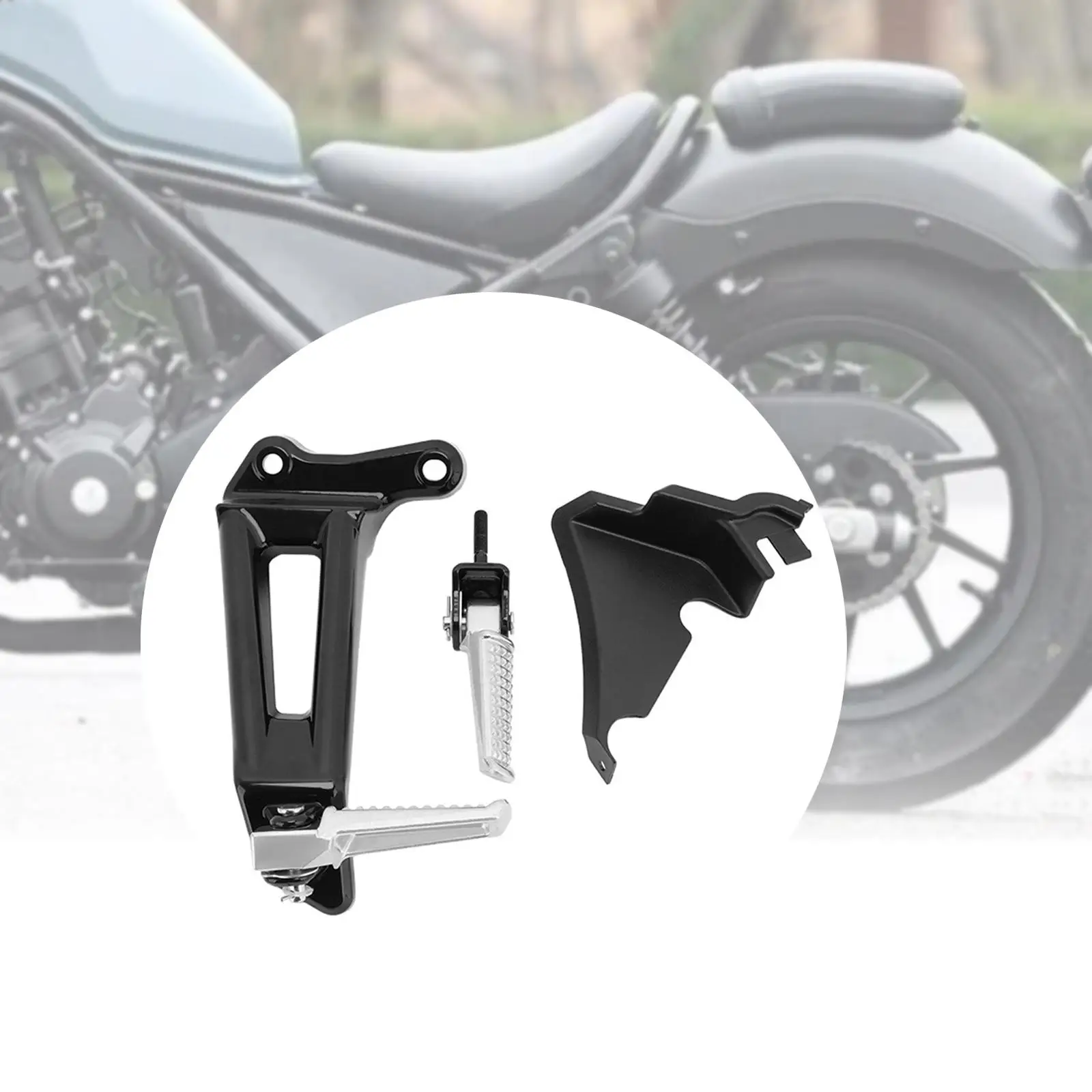 

Motorcycle Rear Passenger Footpegs Nonslip Wear Resistant Sturdy Multifunction