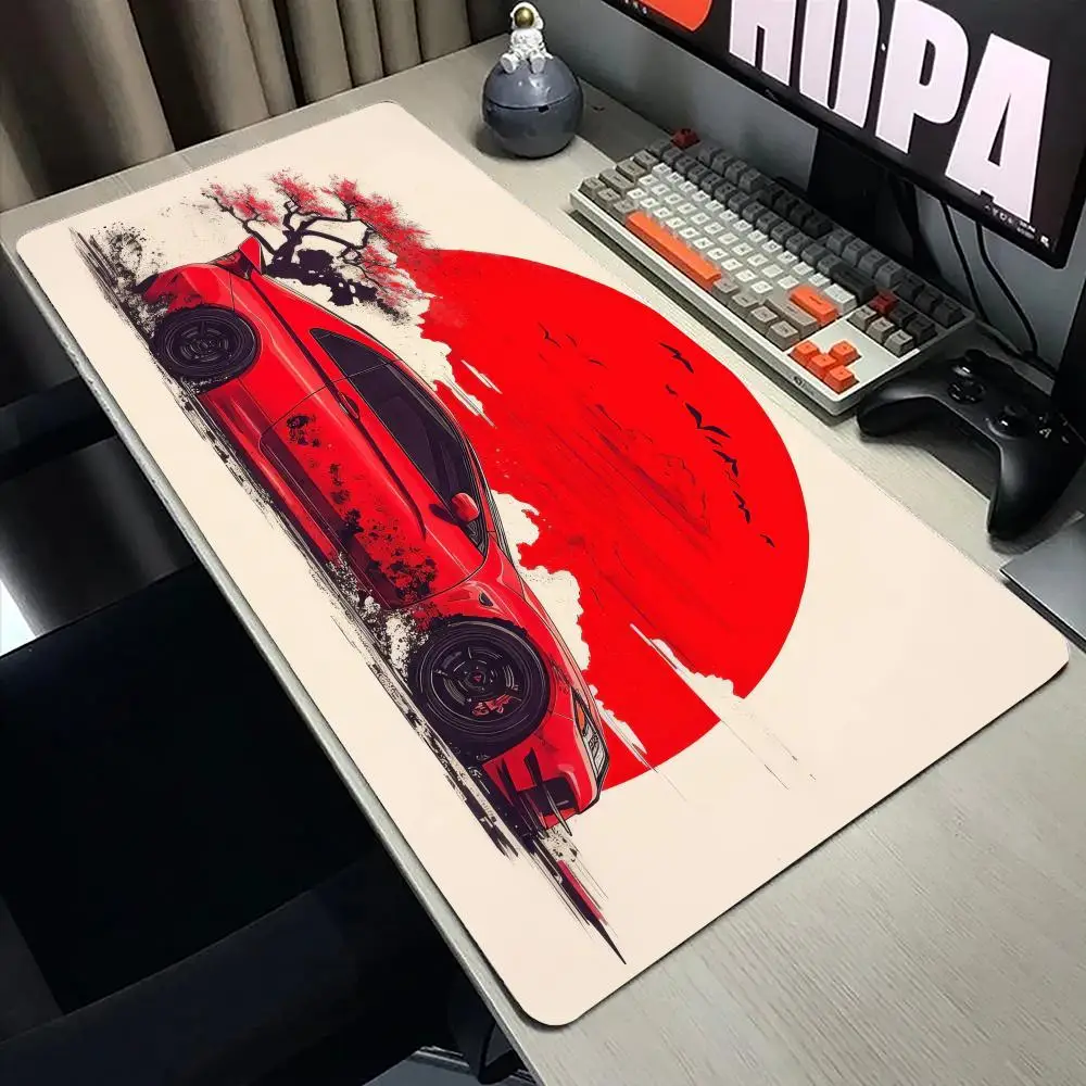 

Red Car Design Mouse Pad Cool Large Computer Office Game Table Mat XXL Rubber Anti-slip Gaming Keyboard Mousepads Long Desk Pads