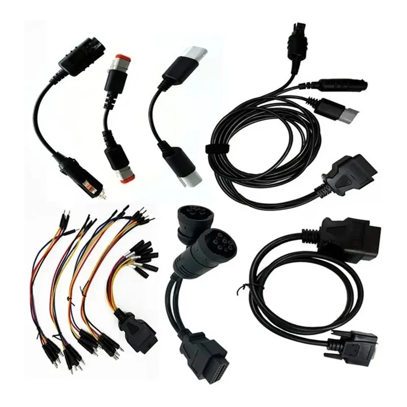 V8.7 V7.62 6 For Heavy-Duty Truck Diagnostic Tool Data Link Adapter Obd2 Cable, For Heavy-Duty Diagnose Obd Scanner Tools
