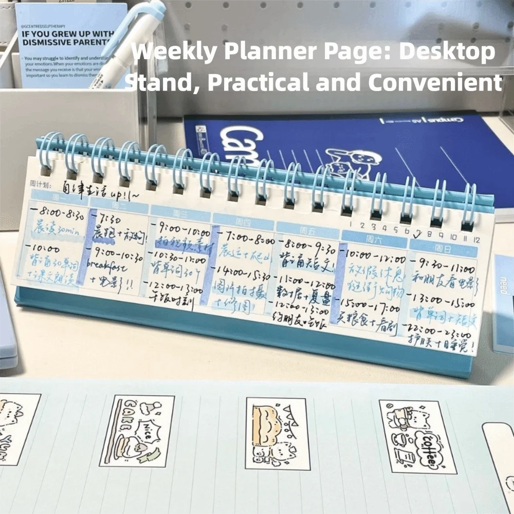 Nuevo Libro de registro de calidad superior, calendario de Plan multifuncional portátil altamente atractivo, calendario de escritorio de viento Simple, planificación diaria