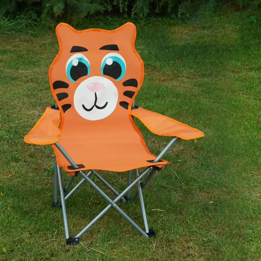 Outdoor Kids Folding Chair Cartoon Portable Camping Seat Picnic Fishing Lawn Beach Toddlers Boys Girls Collapsible Chair